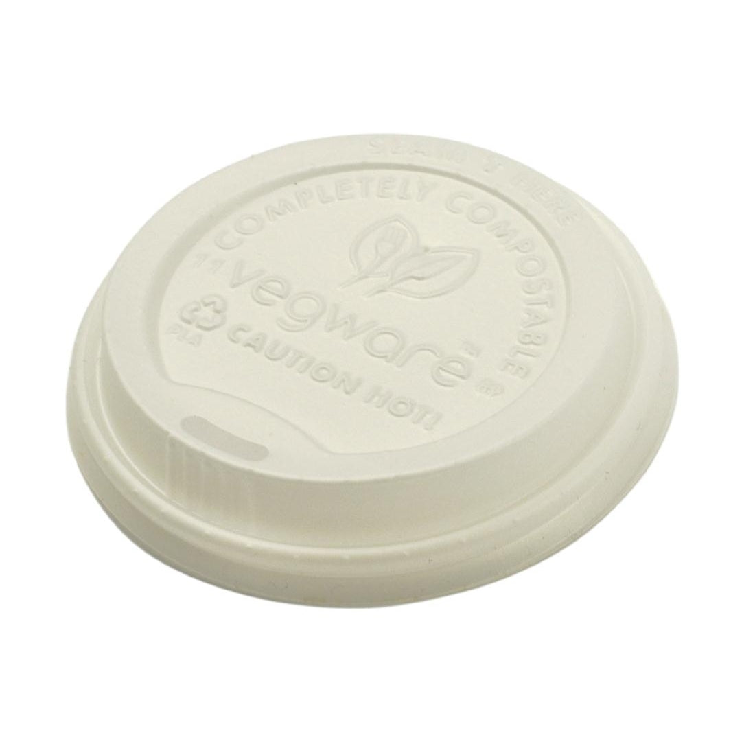 Vegware Compostable Coffee Cup Lids 340ml / 12oz and 455ml / 16oz (Pack of 1000)