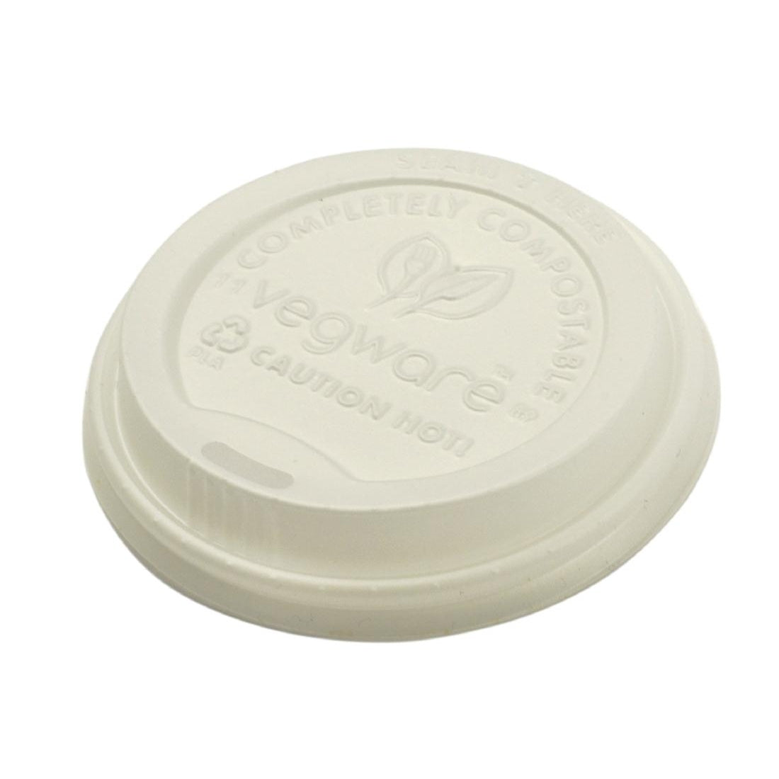 Vegware Compostable Coffee Cup Lids 225ml / 8oz (Pack of 1000)