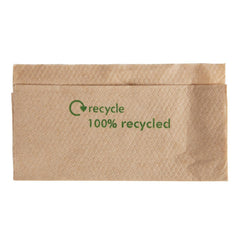 Swantex Recycled Lunch Napkin Kraft 32x30cm 1ply Pre-Folded (6000 Pack)
