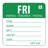 Hygiplas Dissolvable Day of the Week Labels Friday (250 pack)