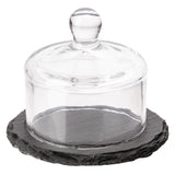 APS Slate Butter Dish Glass Cloche