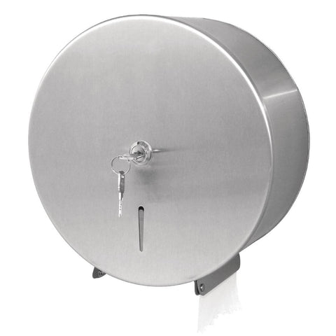 Jantex Stainless Steel Jumbo Roll Tissue Dispenser