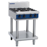 Blue Seal Evolution Cooktop 4 Open Burners LPG on Stand 600mm G514D-LS/L