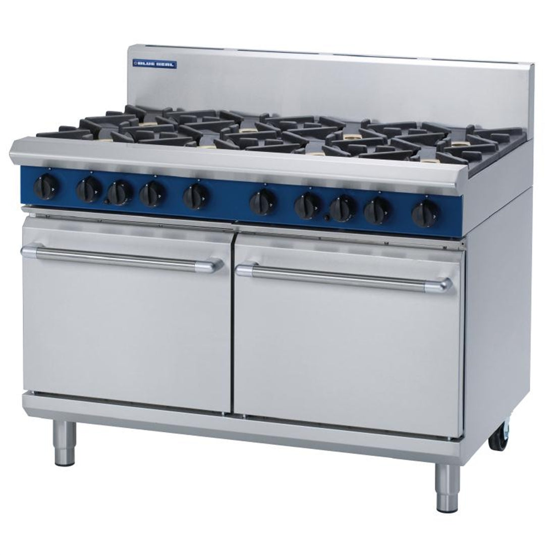 Blue Seal Evolution 8 Burner Double Static Oven Nat Gas 1200mm G528D/N