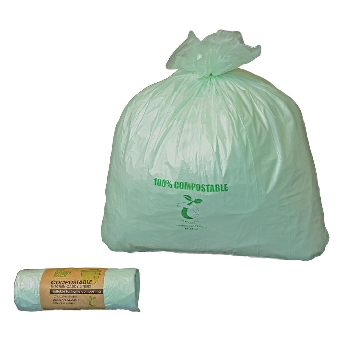 Jantex Small Compostable Caddy Liners 10Ltr (Pack of 24)