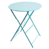 Bolero Seaside Blue Pavement Style Steel Table 595mm