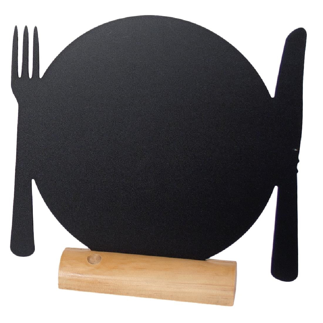 Securit Mini Plate Shaped Blackboards (Pack of 3)