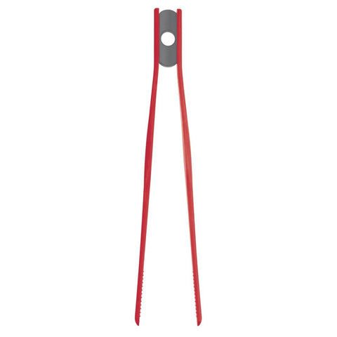 Kitchen Craft Silicone Tweezer Tongs Red 11inch