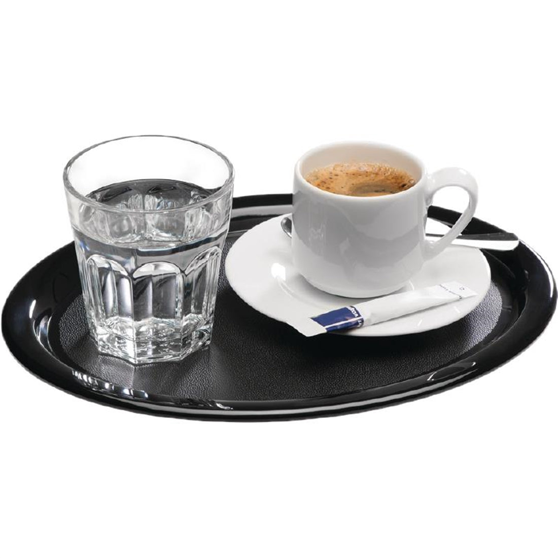 APS Melamine Service Tray Black 260mm