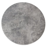 Werzalit Pre-Drilled Round Table Top Concrete 600mm