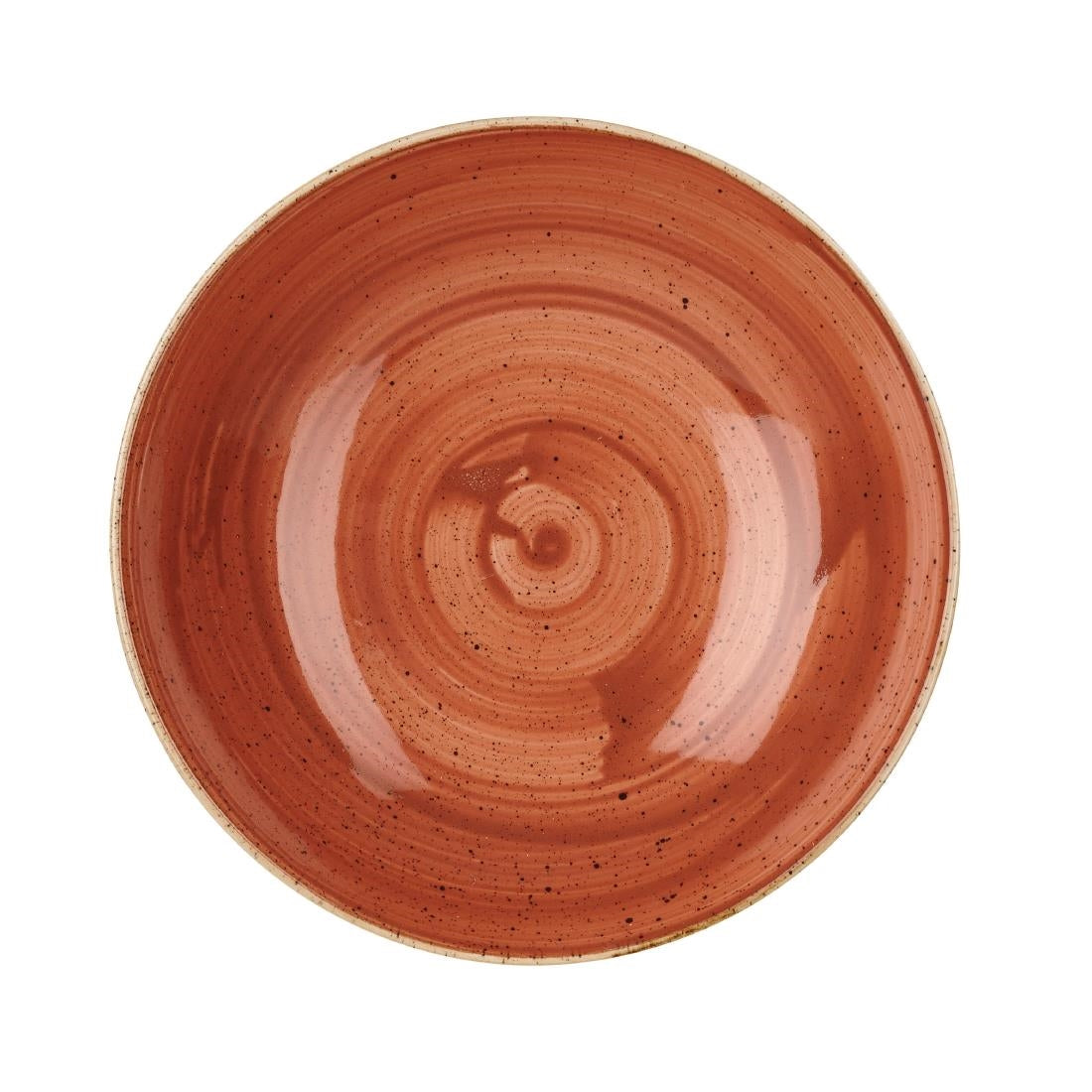 Churchill Stonecast Round Coupe Bowl Spiced Orange 200mm (Pack of 12)