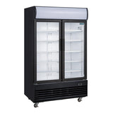 Polar G-Series Upright Hinged Door Display Cooler with Light Box 950Ltr Black