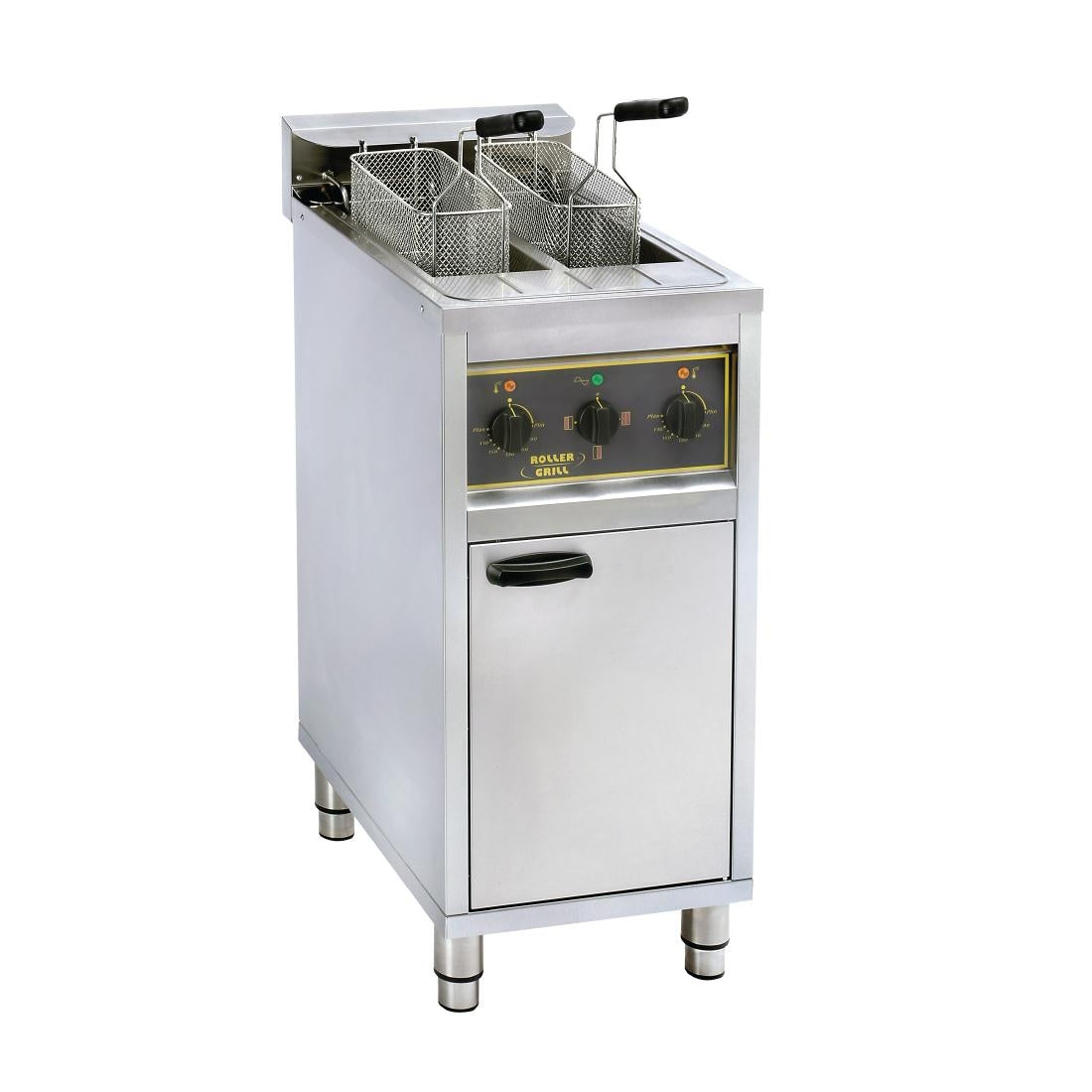 Roller Grill Twin Tank Twin Basket Free Standing Electric Fryer RFE20C