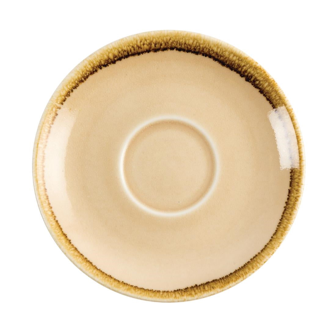 Olympia Kiln Cappuccino Saucer Sandstone 140mm (6 Pack)