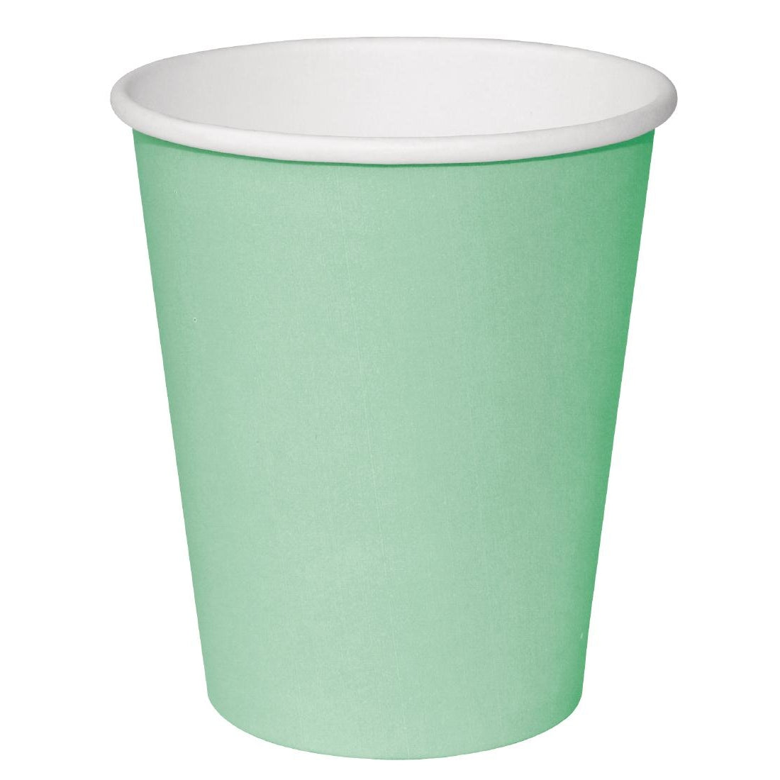 Fiesta Recyclable Coffee Cups Single Wall Turquoise 225ml / 8oz (Pack of 50)