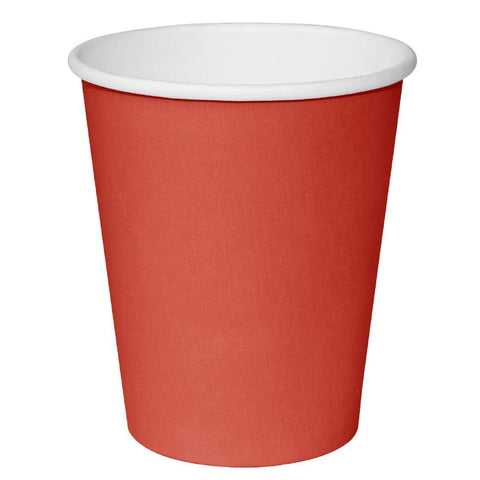 Fiesta Single Wall Takeaway Coffee Cups Red 340ml / 12oz x 50