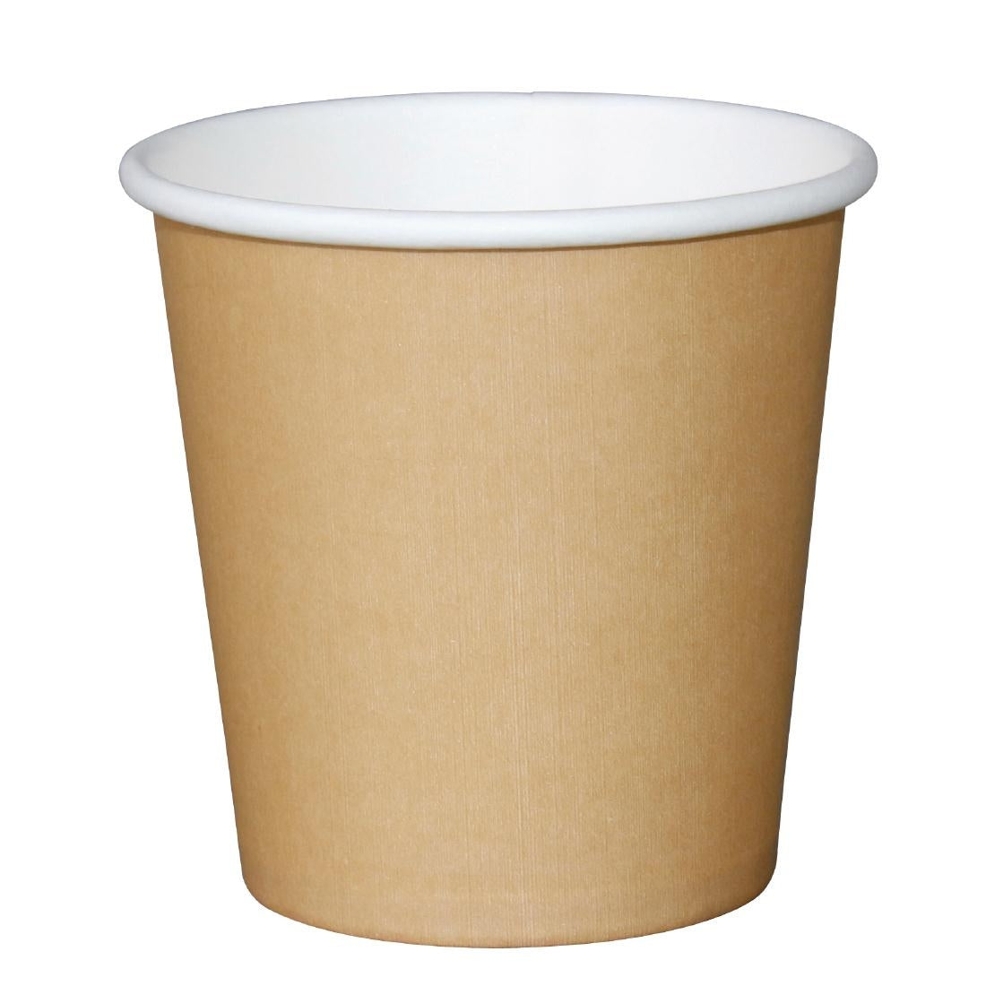 Fiesta Recyclable Espresso Cups Single Wall Kraft 114ml / 4oz (Pack of 50)