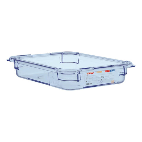 Araven ABS Food Storage Container Blue GN 1/2 65mm