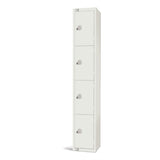 Elite Four Door Manual Combination Locker Locker White