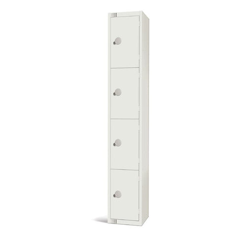 Elite Four Door Manual Combination Locker Locker White