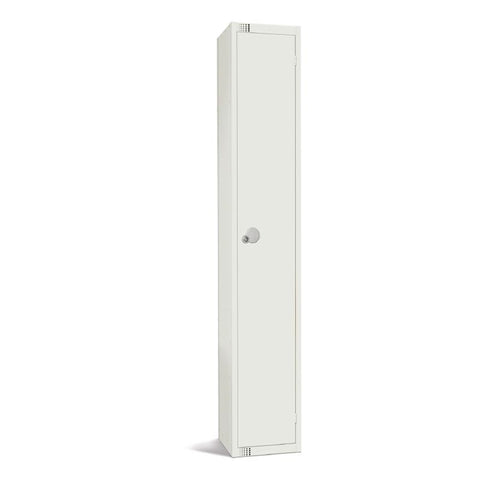 Elite Single Door Coin Return Locker White