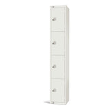 Elite Four Door Manual Combination Locker Locker White