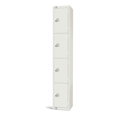 Elite Four Door Manual Combination Locker Locker White