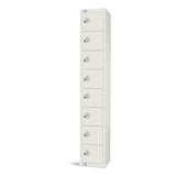 Elite Eight Door Manual Combination Locker Locker White