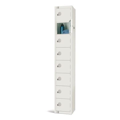 Elite Eight Door Padlock Locker White