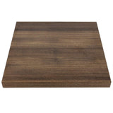 Bolero Pre-drilled Square Table Top Rustic Oak 700mm