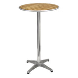 Bolero Ash Round Poseur Height Table 600mm