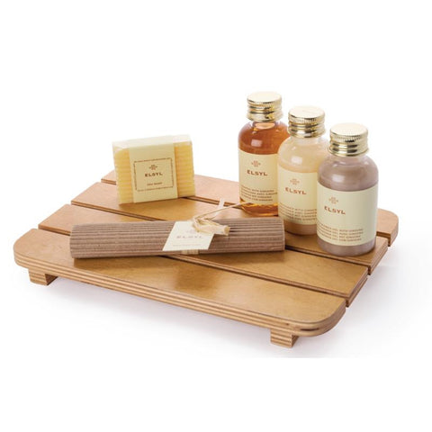 Hotel Complimentary Bolero Wooden Slatted Amenities Tray 180mm (Single)