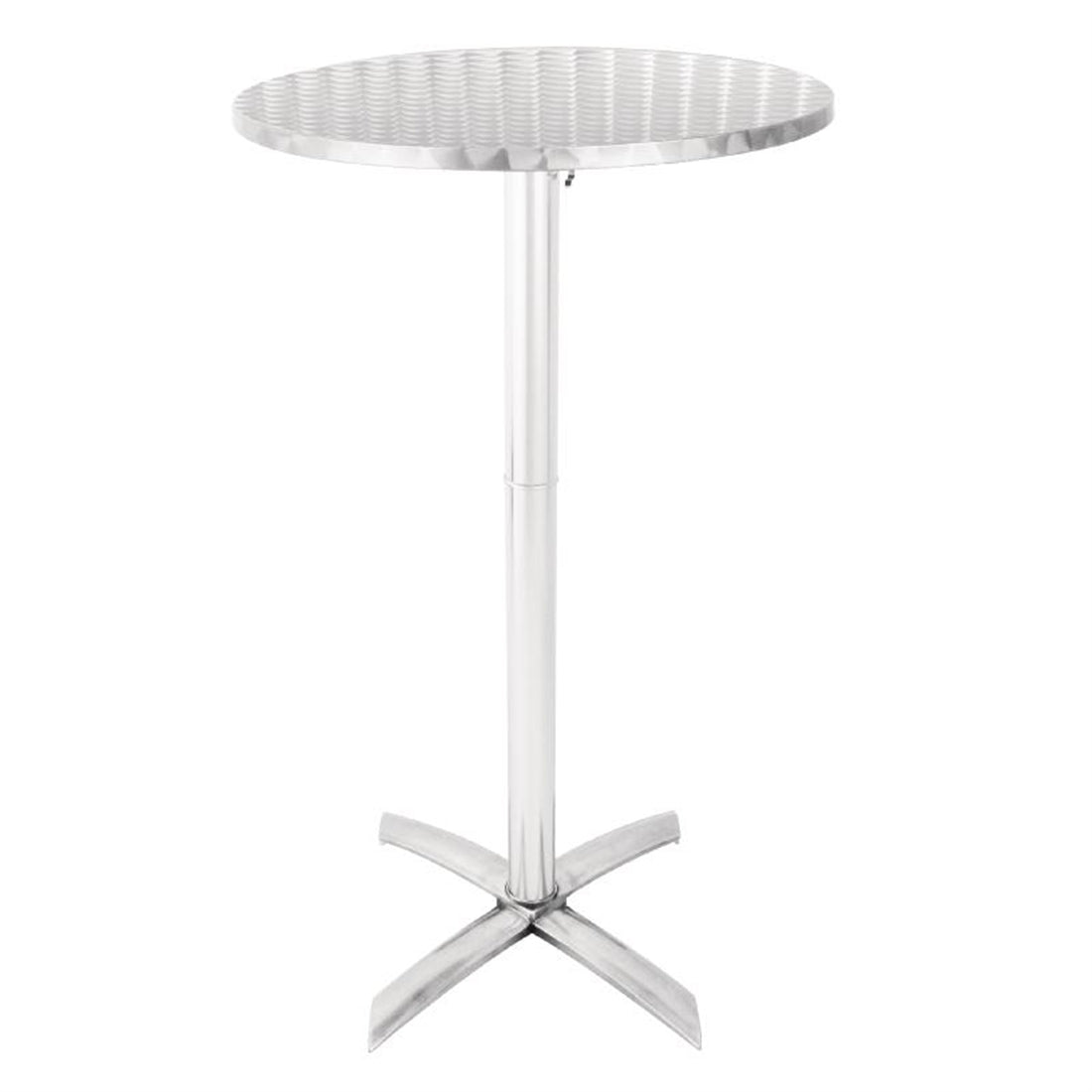 Bolero Round Flip Top Poseur Table Stainless Steel 600mm