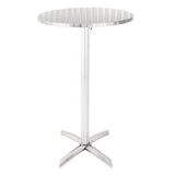 Bolero Flip Top Poseur Table Stainless Steel