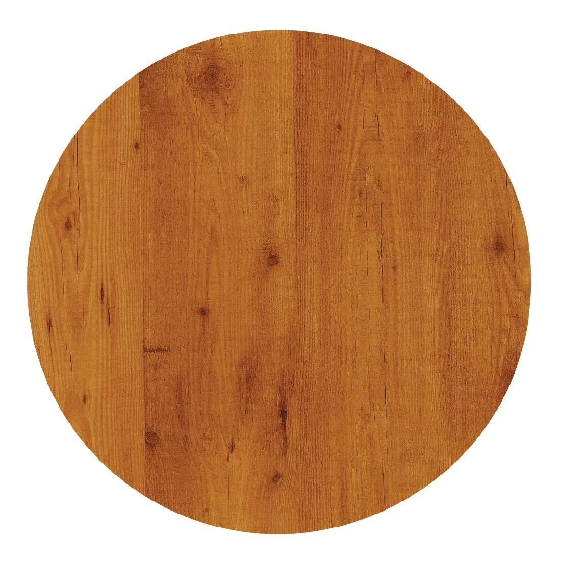 Werzalit Pre-drilled Round Table Top Pine 700mm