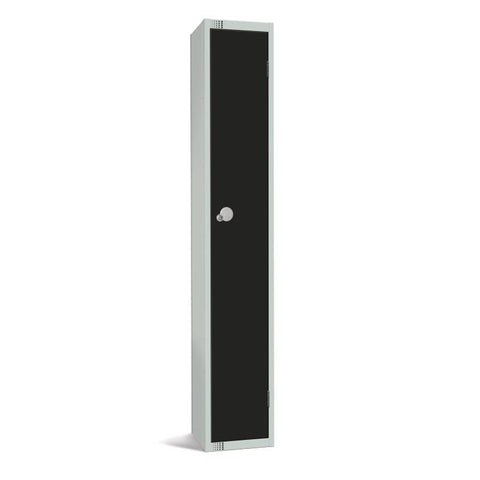 Elite Single Door Manual Combination Locker Locker Black with sloping top