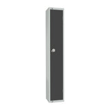 Elite Single Door Padlock Locker Graphite Grey