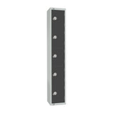 Elite Five Door Coin Return Locker Graphite Grey