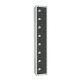 Elite Eight Door Padlock Locker Graphite Grey