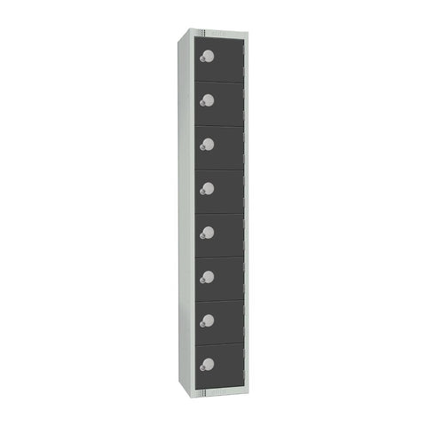 Elite Eight Door Padlock Locker Graphite Grey