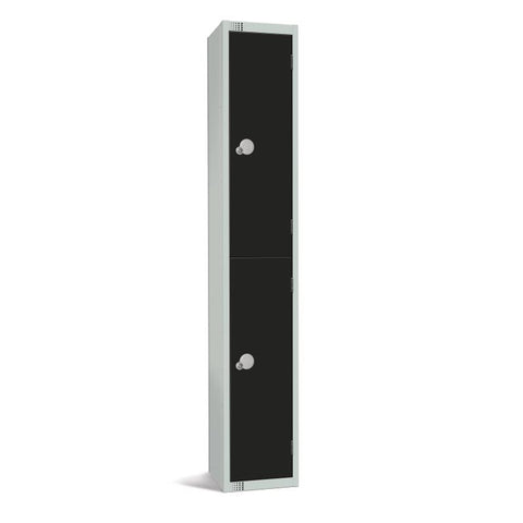 Elite Double Door Manual Combination Locker Locker Black