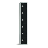 Elite Six Door Electronic Combination Locker Black