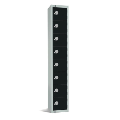 Elite Eight Door Electronic Combination Locker Black