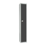 Elite Single Door Padlock Locker Graphite Grey