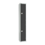 Elite Double Door Coin Return Locker Graphite Grey