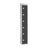 Elite Six Door Manual Combination Locker Locker Graphite Grey