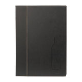 Securit Contemporary Wine List Cover Black A4