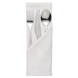 Luxor Cotton Napkins Ivy Leaf White 450 x 450mm