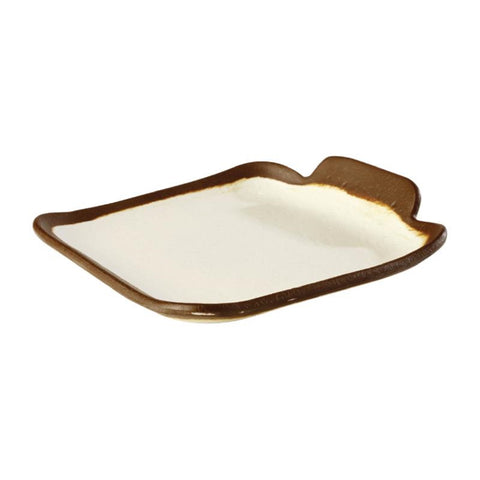 APS Crocker Square Platter Cream 140mm