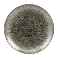 Churchill Studio Prints Raku Round Coupe Plates Quartz Black 260mm (12 Pack)